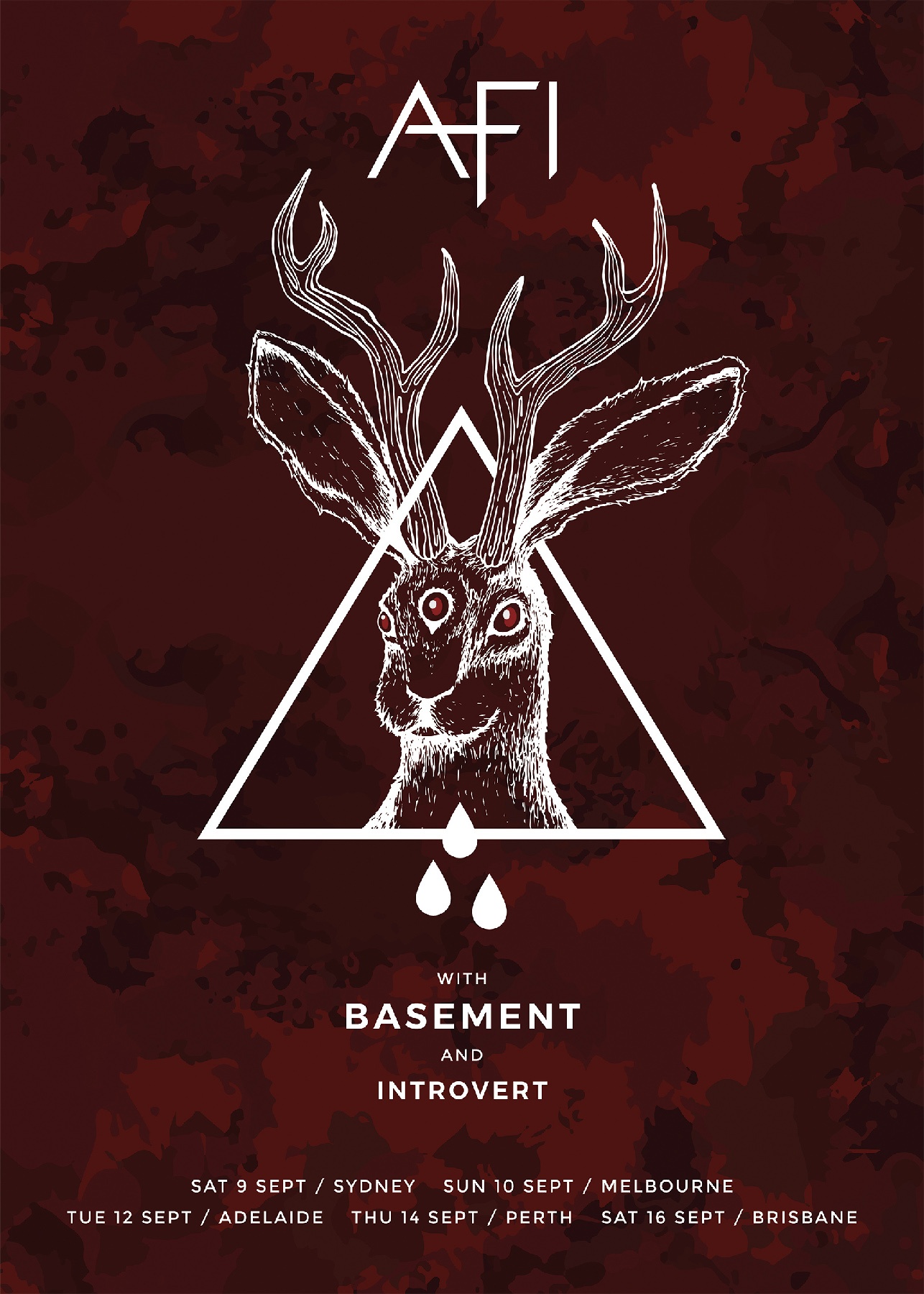 AFI Blood Tour Album Poster Design